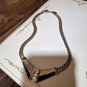 Park Lane Black and Gold Necklace